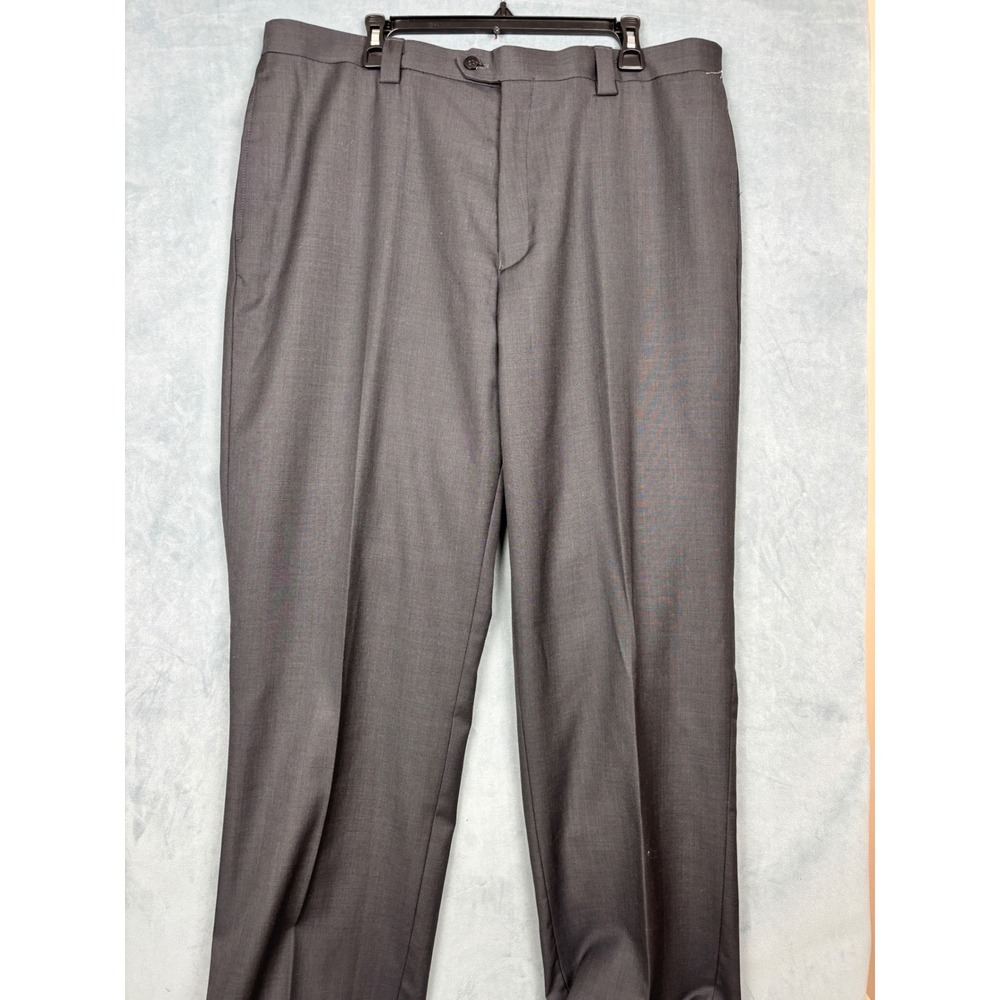 Inserch Limited Edition Mens 40 Wool Dress Pants Black Toast P0547 Raw Hem NWT